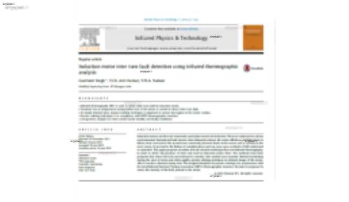 Induction motor inter turn fault detection using infrared thermographic analysis